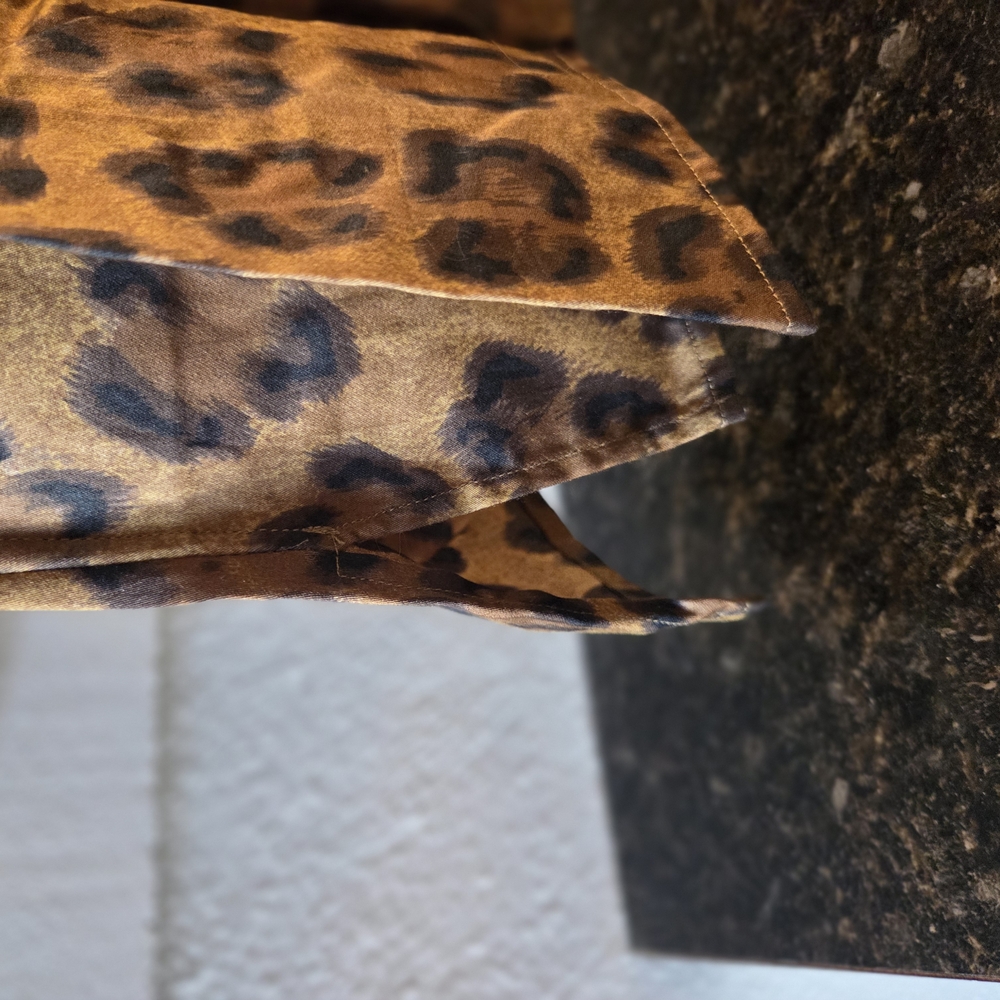 Leopard Print Button-Up Shirt - Picture 2 of 4